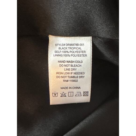 Nordstrom All in Favor Black Short Mini Tropical Floral Dress XS Party Going Out - Picture 8 of 12